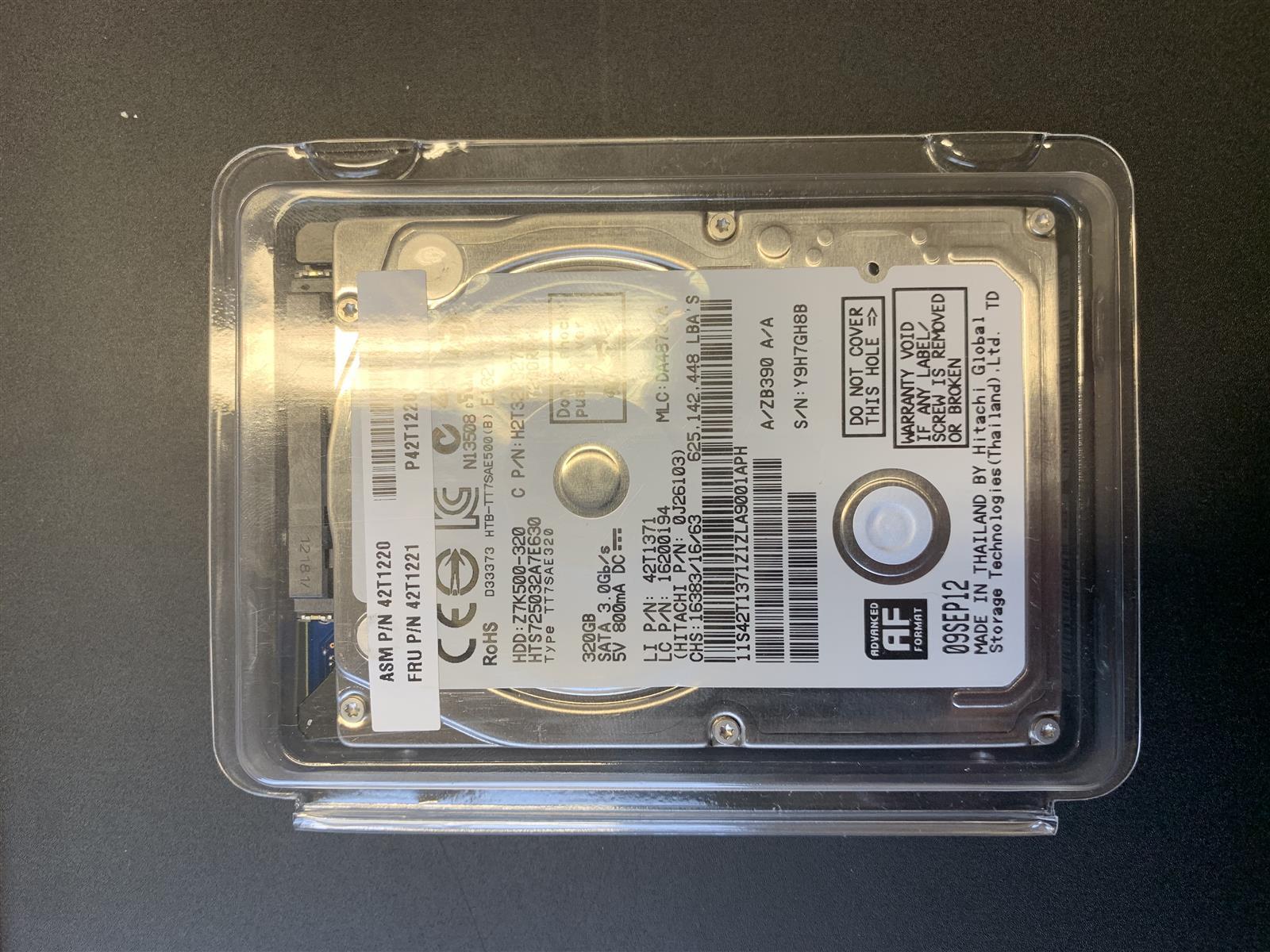 320GB HDD HGST 2,5 Zoll SATA Laptop Notebook Festplatte