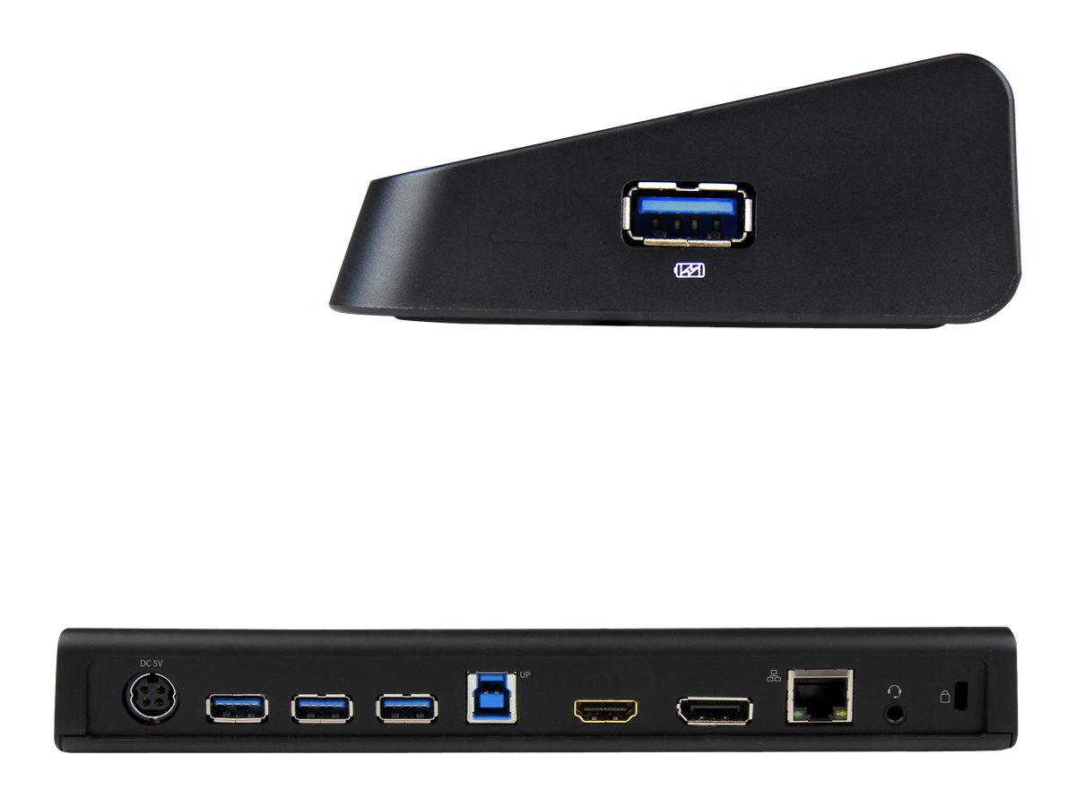 StarTech.com USB 3.0 Docking Station | Universal für Laptops - Mac und Windows | ohne Netzteil | ohne Kabel