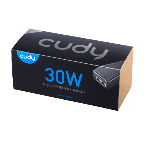 Cudy POE200 | Gigibit Ethernet Adapter | 30 Watt | Strom- und Datenübertragung