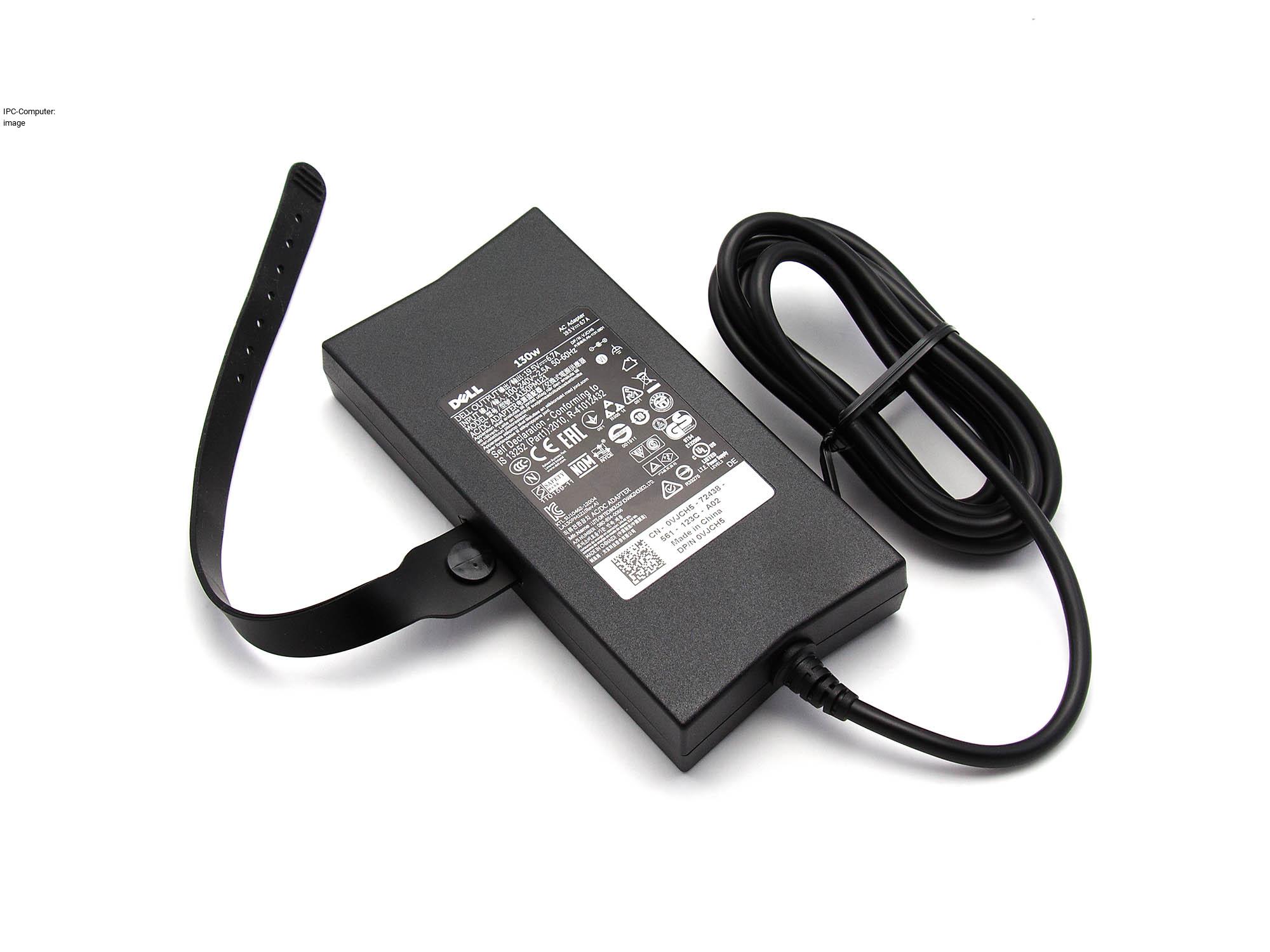 DELL Netzteil 130 Watt 19.5V | AC Adapter PA-4E |  Ladegerät mit Netzkabel für Notebook